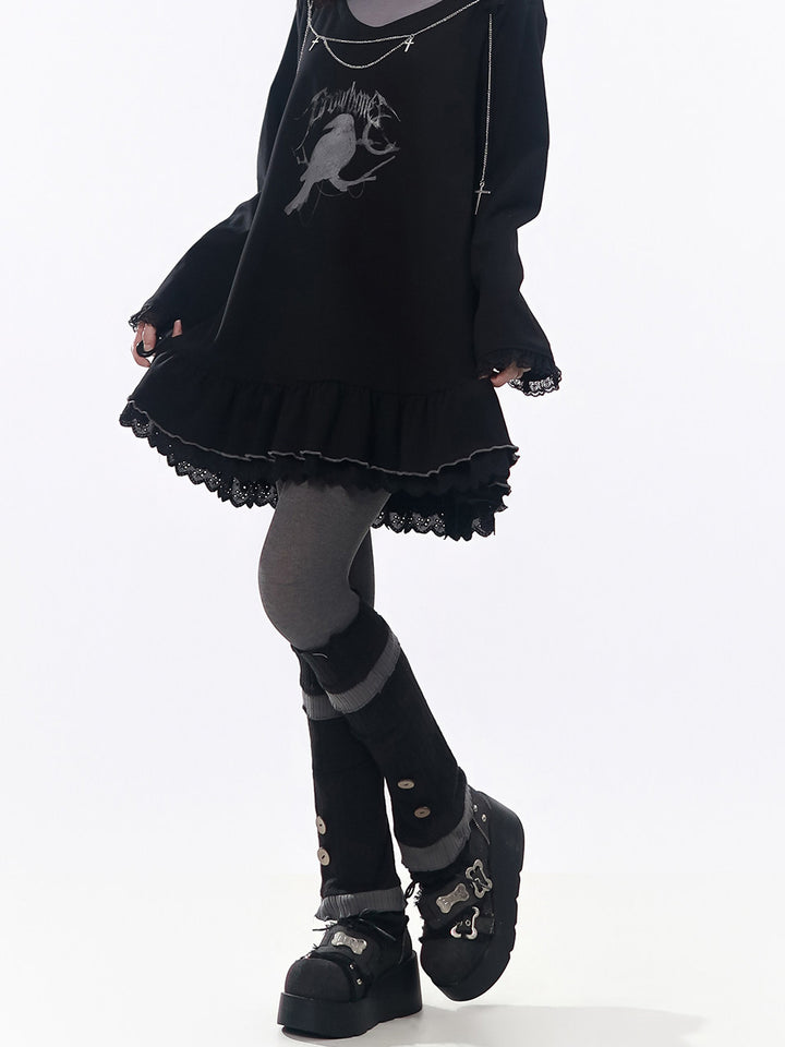 Paneled Decorative Leg Warmers