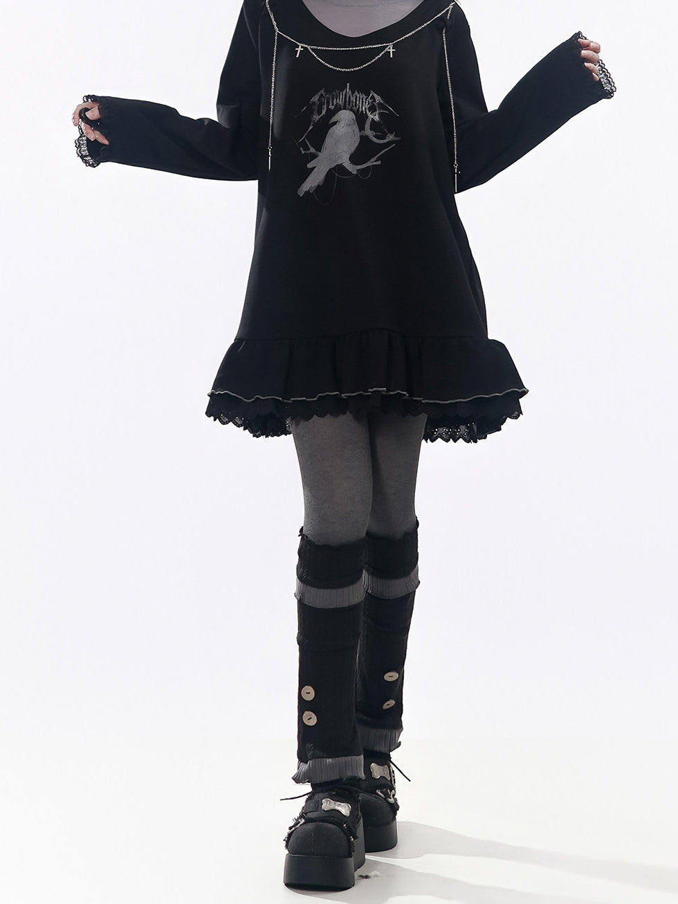 Paneled Decorative Leg Warmers