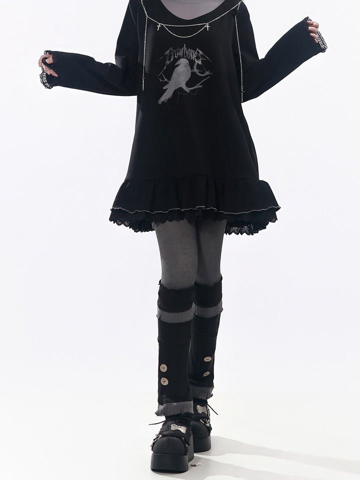 Paneled Decorative Leg Warmers