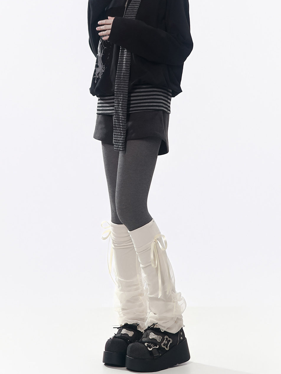 Paneled Decorative Leg Warmers