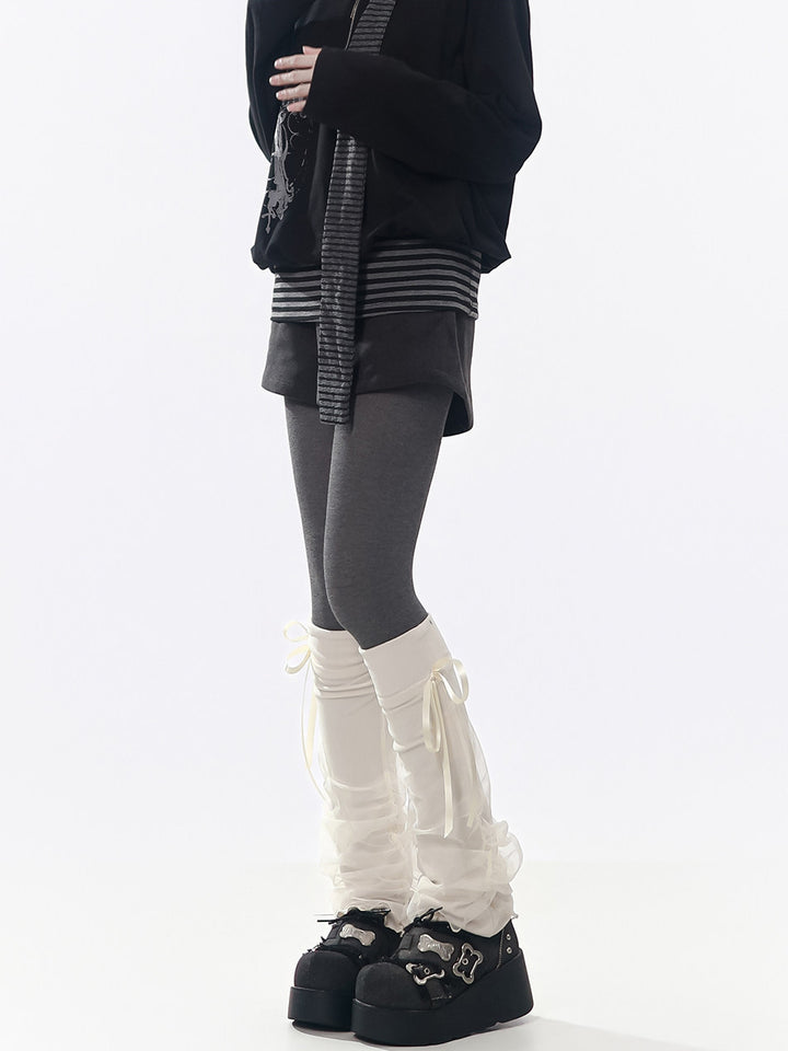 Paneled Decorative Leg Warmers