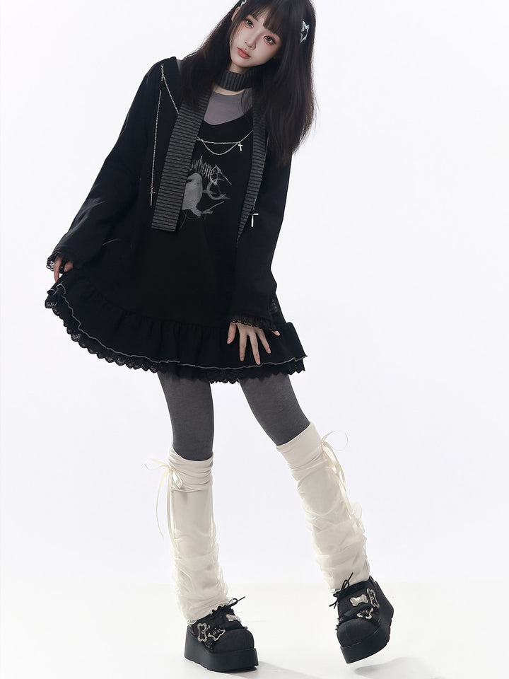 Paneled Decorative Leg Warmers