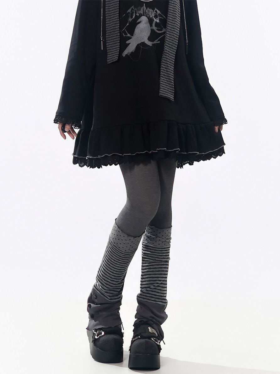 Paneled Decorative Leg Warmers