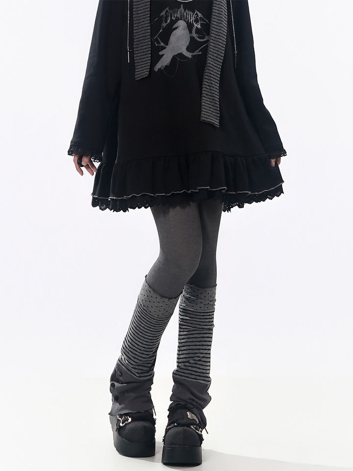 Paneled Decorative Leg Warmers