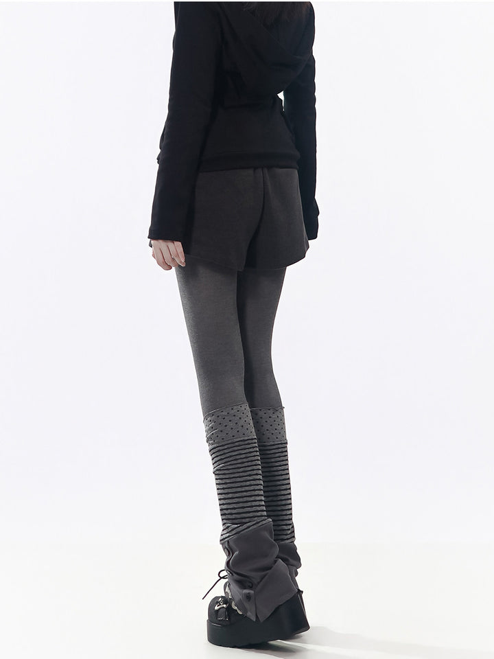 Paneled Decorative Leg Warmers