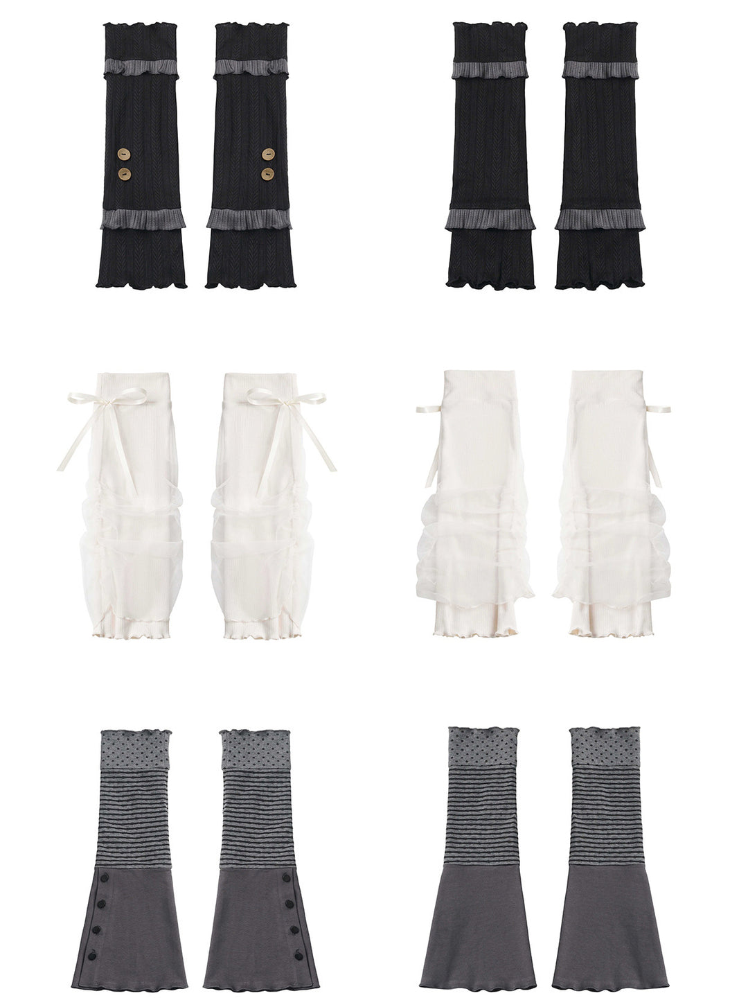 Paneled Decorative Leg Warmers
