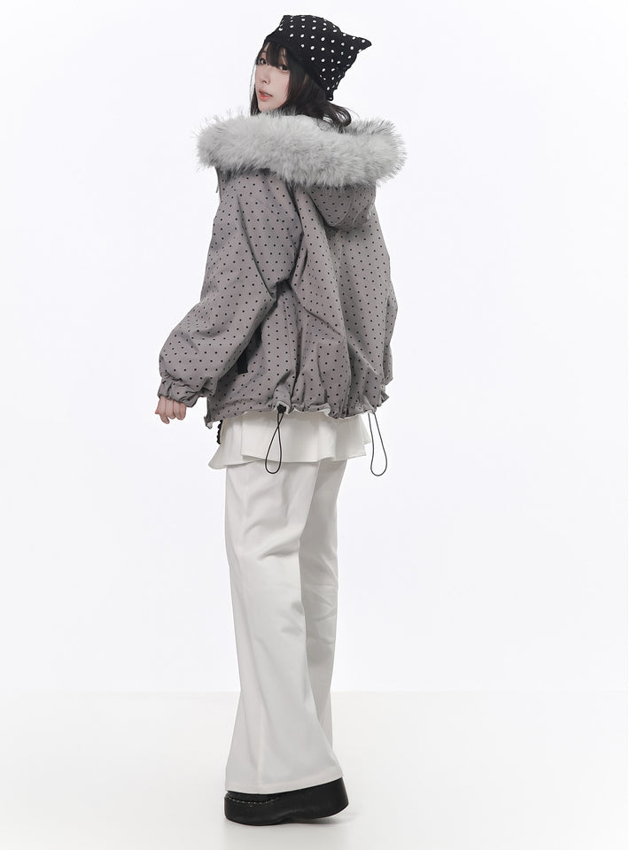 White Full-Length Flare Pants