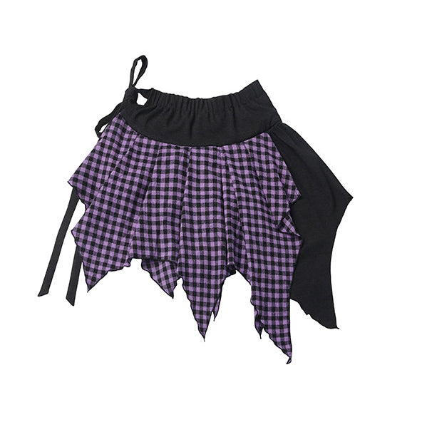 Gothic Plaid Handkerchief Mini Skirt