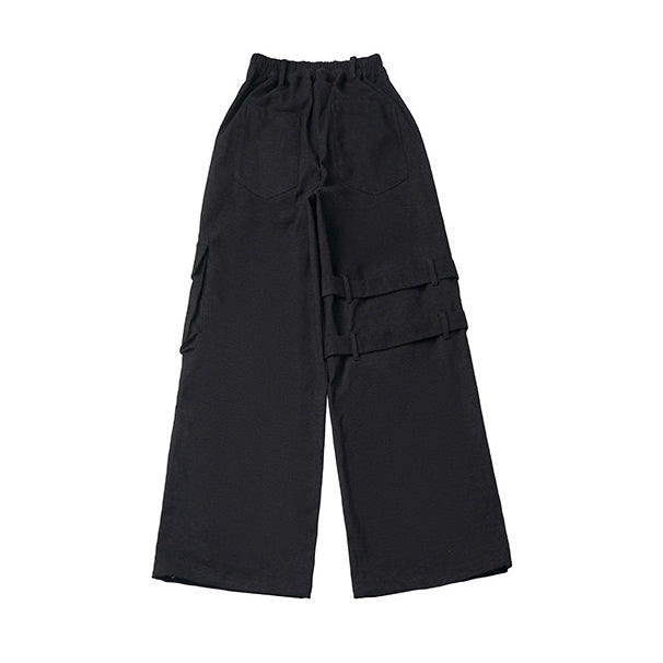 Punk Plaid Star Wide Leg Cargo Pants