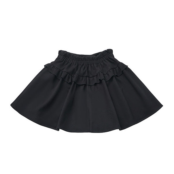 Preppy Bow Ruffle Mini Skirt