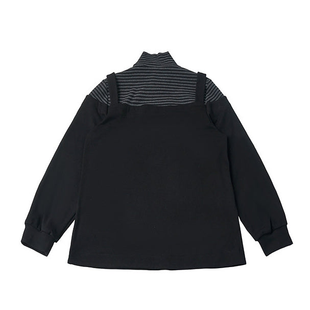 Grommet-Strap Cat Graphic Layered Top