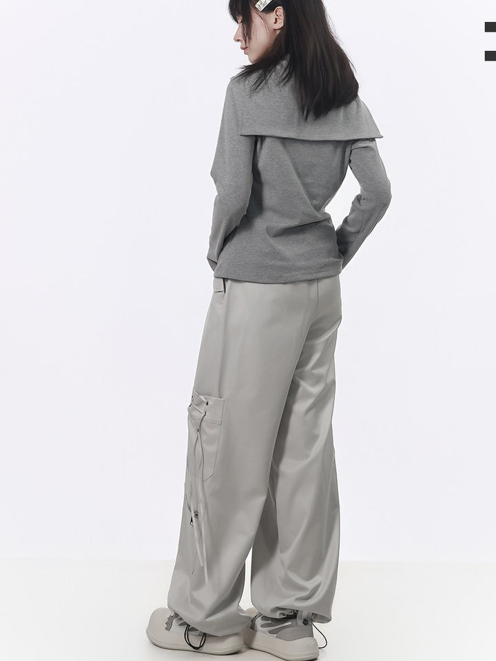 Balletcore Lace-Up Cargo Pants