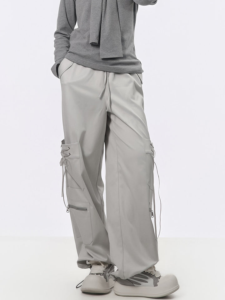 Balletcore Lace-Up Cargo Pants