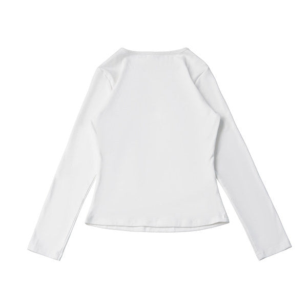 Mouse Graphic Long Sleeve Top with Shawl