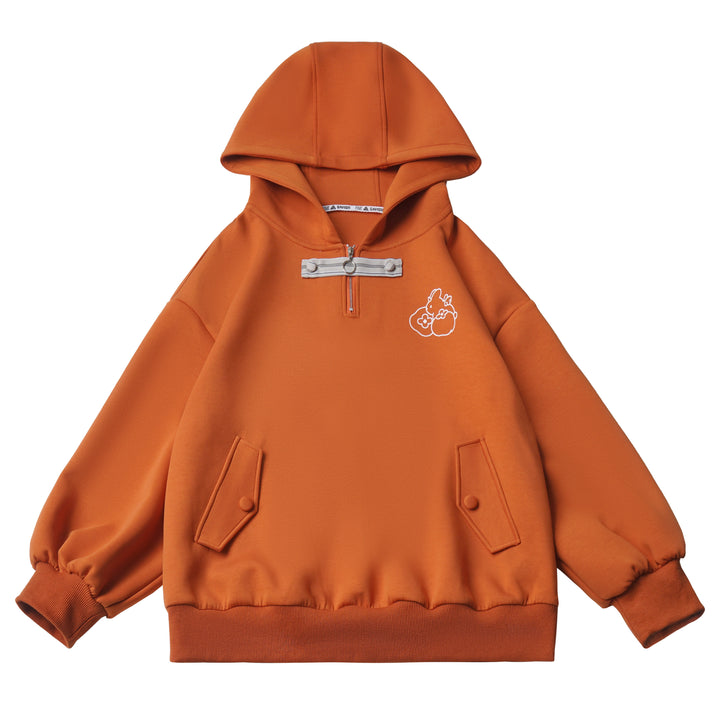 Rust Orange Bunny Graphic Hoodie