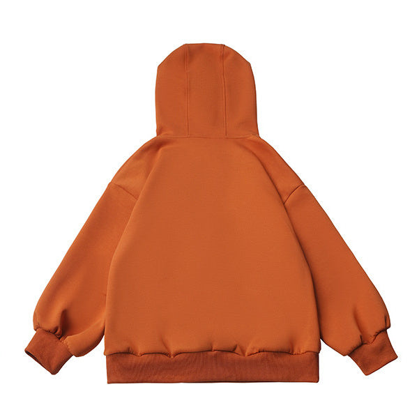 Rust Orange Bunny Graphic Hoodie