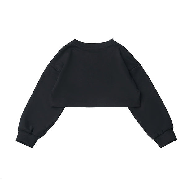 Punk Mouse Graphic Cropped Sweatshirt