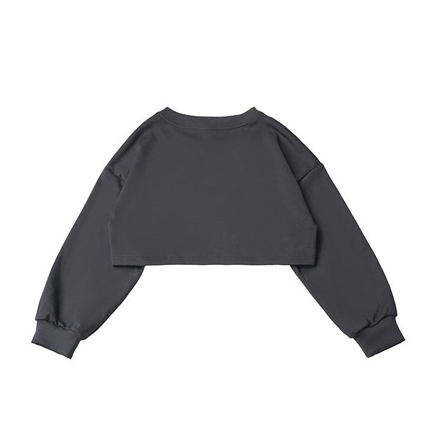 Punk Mouse Graphic Cropped Sweatshirt