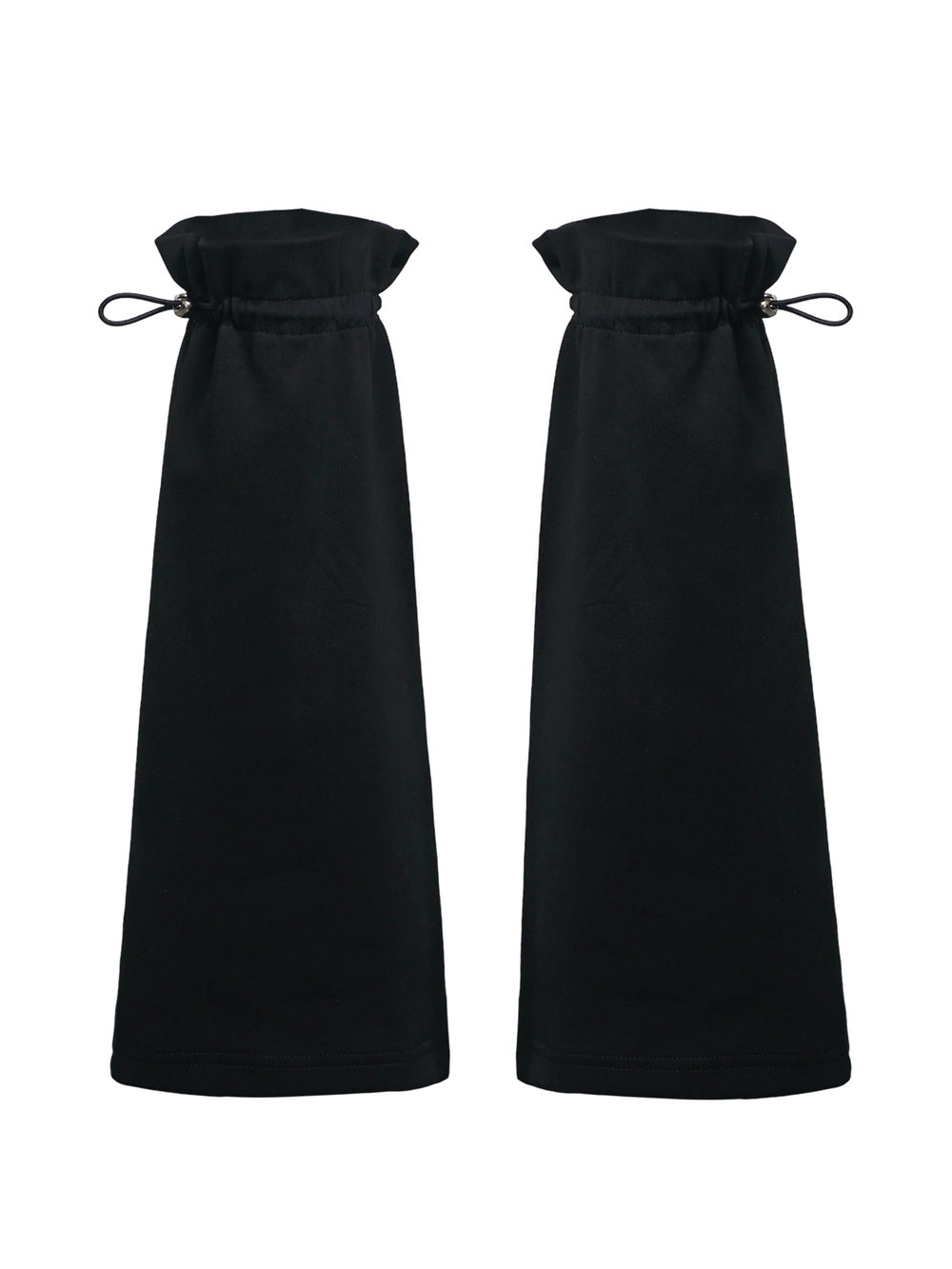 Black Drawstring Leg Warmers