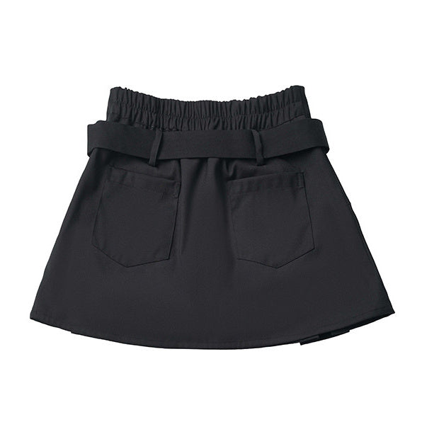 Gothic Belted Pleated Mini Skirt