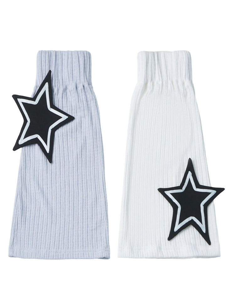 Y2K Star Appliqué Leg Warmers