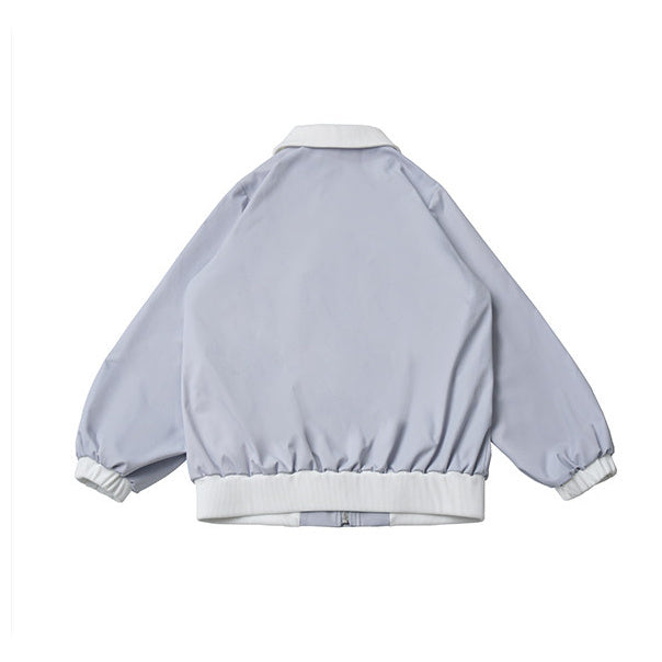 Light Blue Rocking Horse Bomber Jacket
