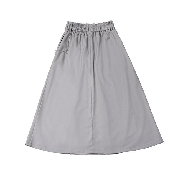 Star Appliqué Chain Midi Skirt