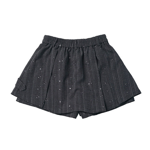 Star Buckle Pinstripe Skort