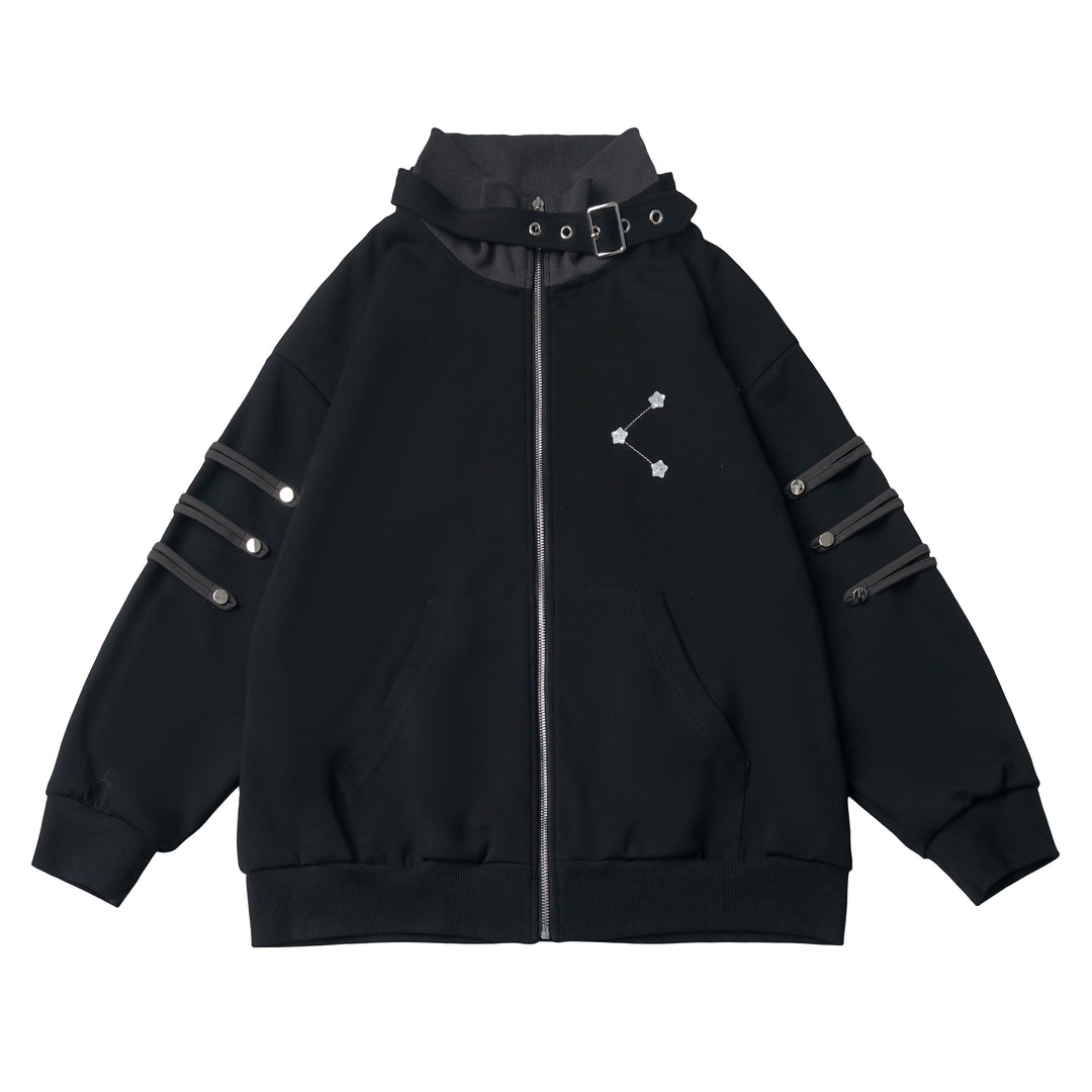 Gothic Constellation Zip-Up Jacket