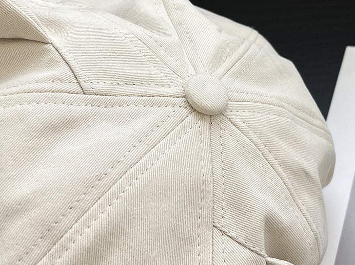 Cute Cat Ear Paw Embroidered Cap