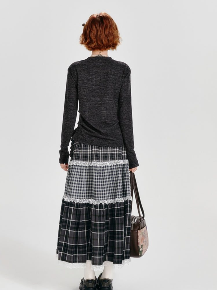 American Style Black 3D Bow Top