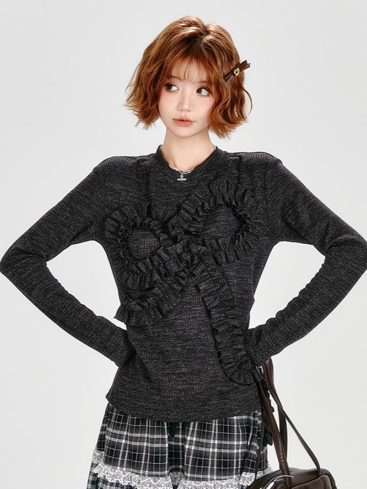 American Style Black 3D Bow Top