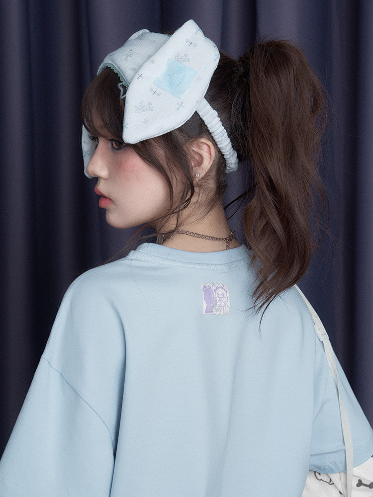 Puppy Party Layered Sleeve T-Shirt