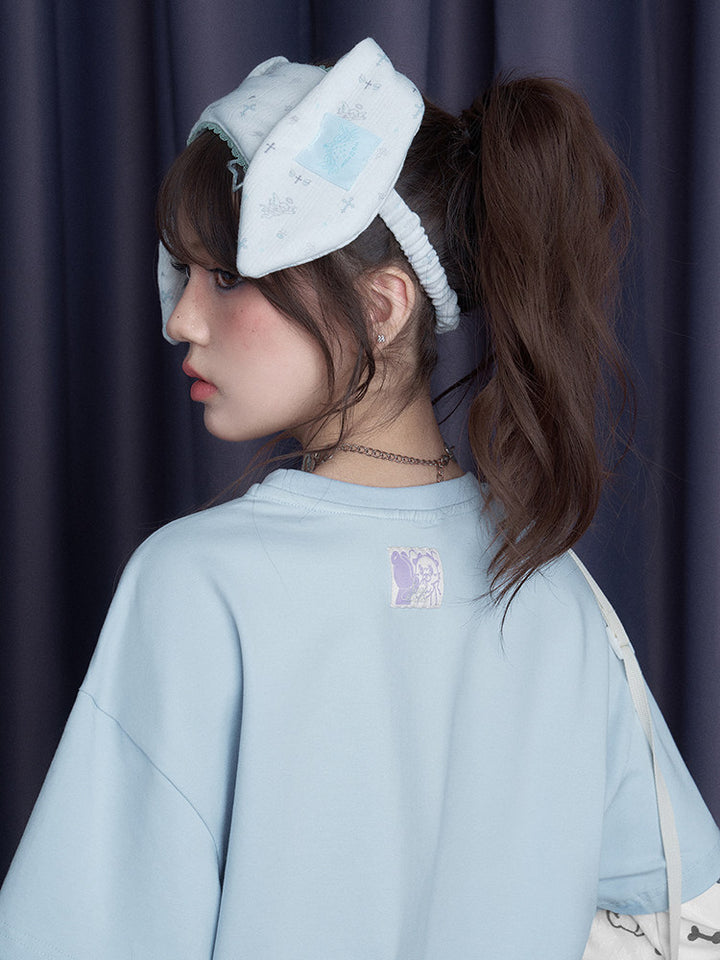 Puppy Party Layered Sleeve T-Shirt