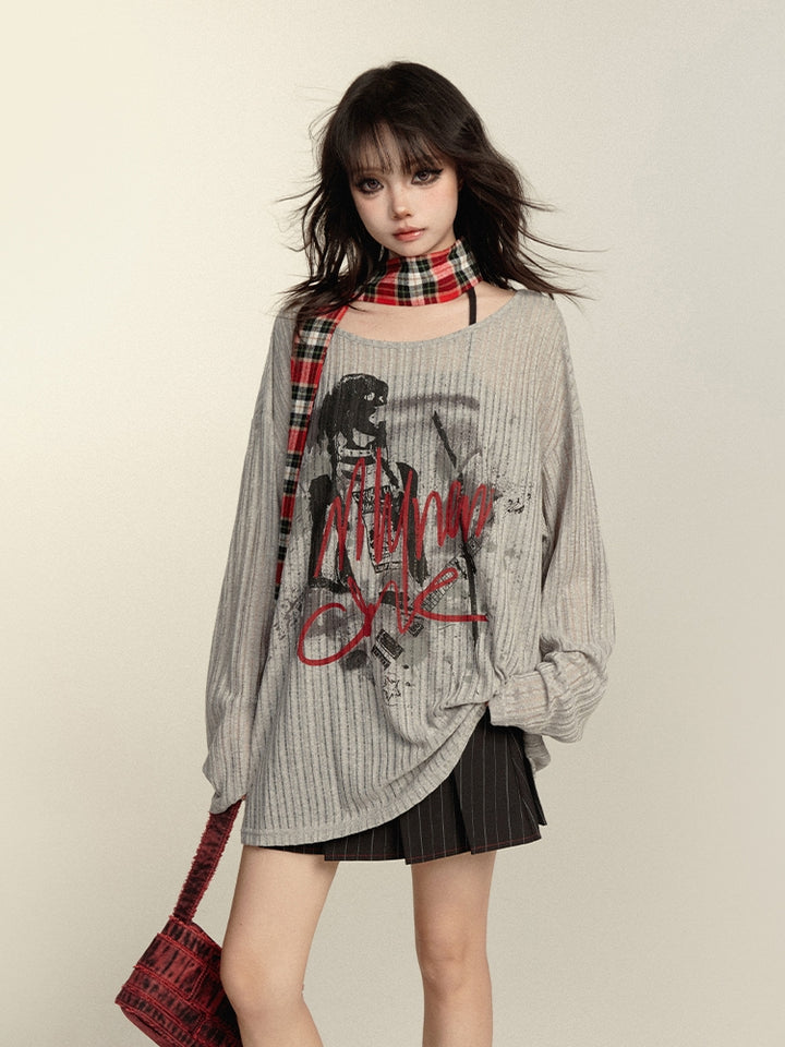 Punk Loose Fit Knitted Top