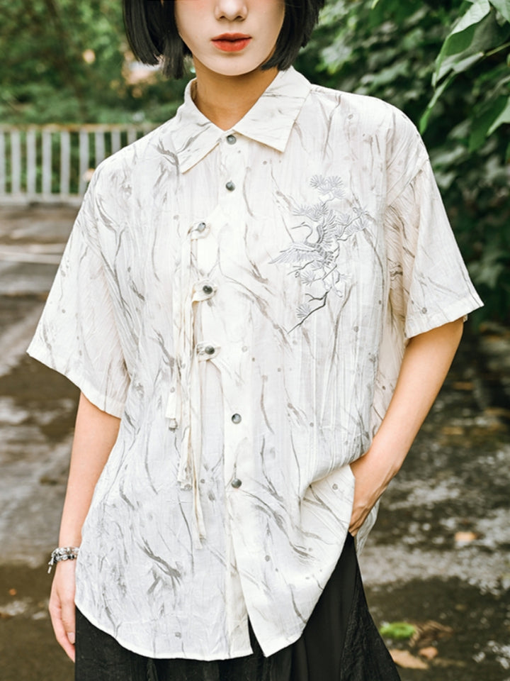 Summer Tassel Jacquard Shirt