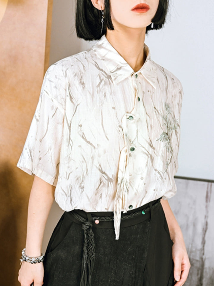 Summer Tassel Jacquard Shirt