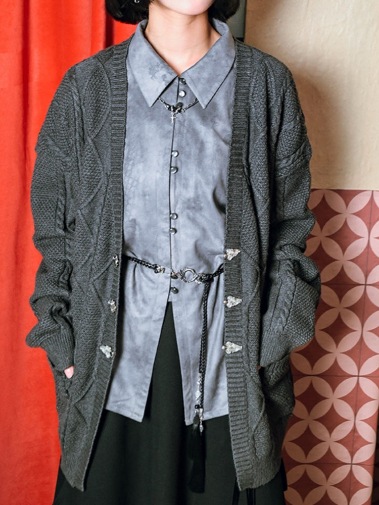 Vintage Chinese Style Fall Winter Shirt