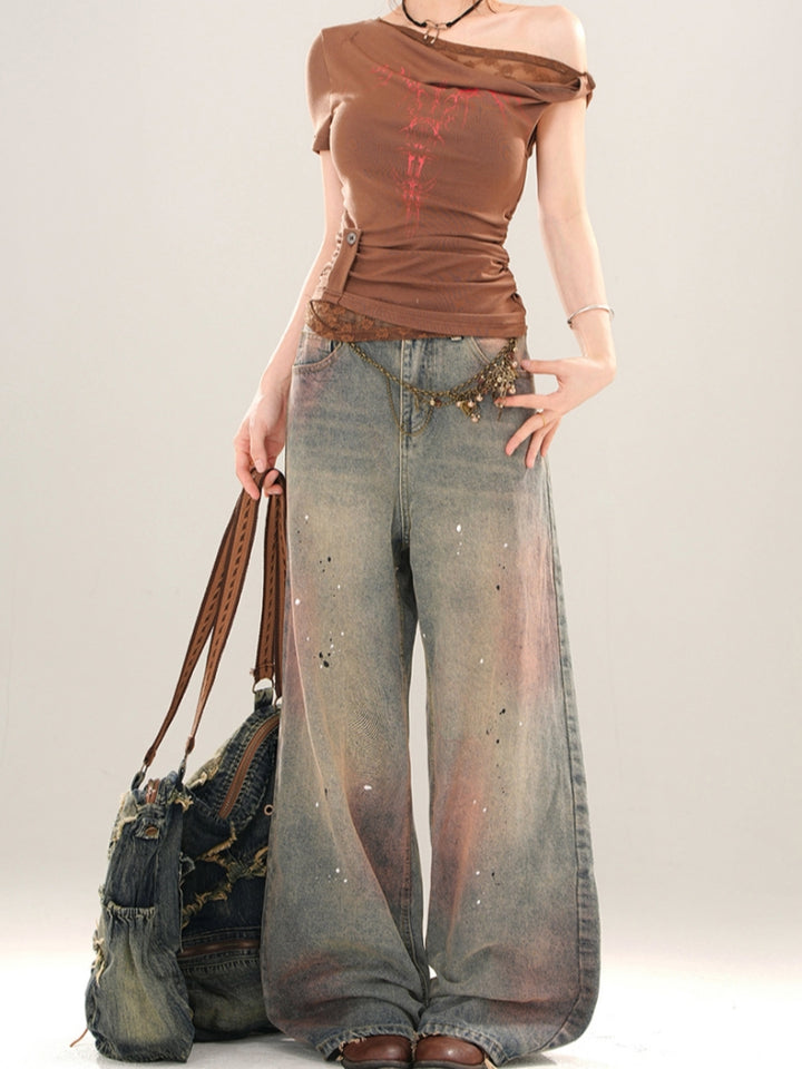 American-Style Gradient Spring Jeans