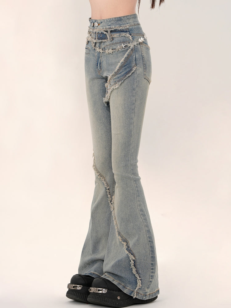 American-Style Slim Fit Y2K Flared Jean