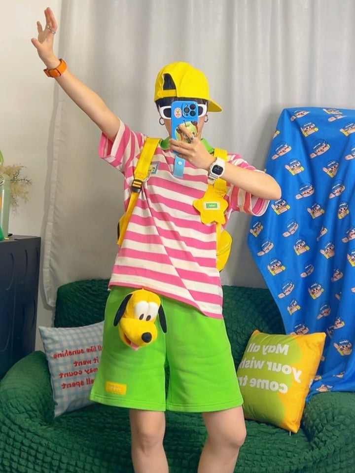 Pink Striped Polo Shirt