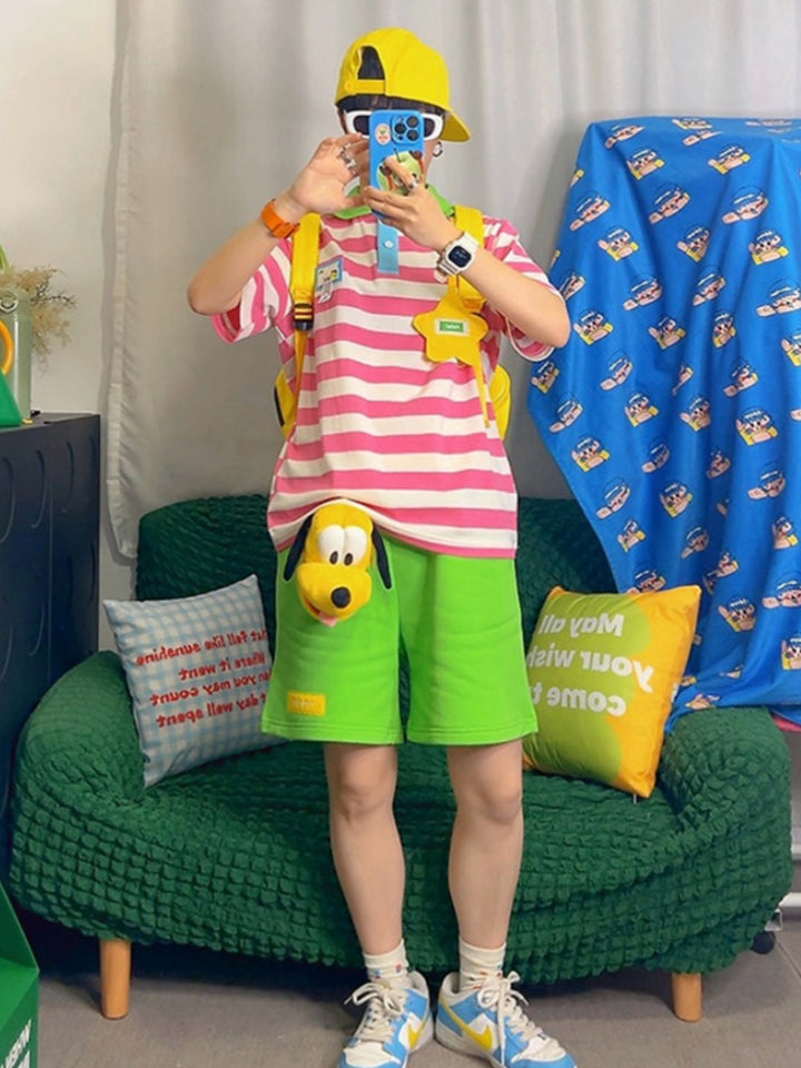 Pink Striped Polo Shirt