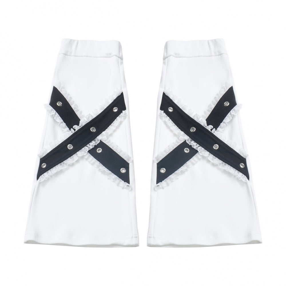 Gothic Black Hoodie / T-Shirt / Shorts / Leg Warmers