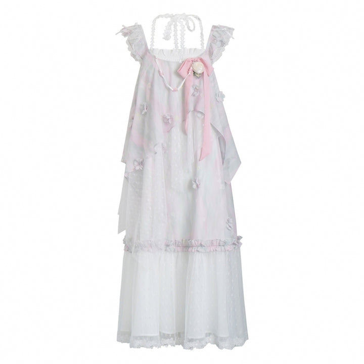 Vacation beach 3D floral top / long skirt / shorts