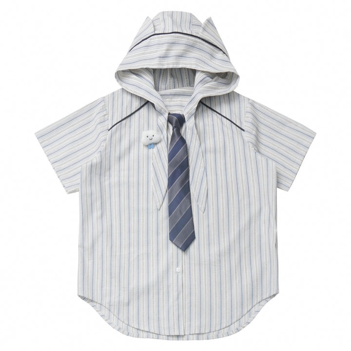 Summer Striped Casual Shirt / Shorts