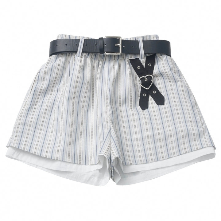 Summer Striped Casual Shirt / Shorts