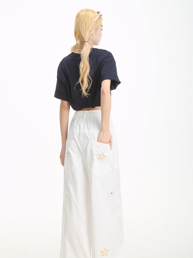 Funny Dog Letter Print Short Sleeve T-Shirt