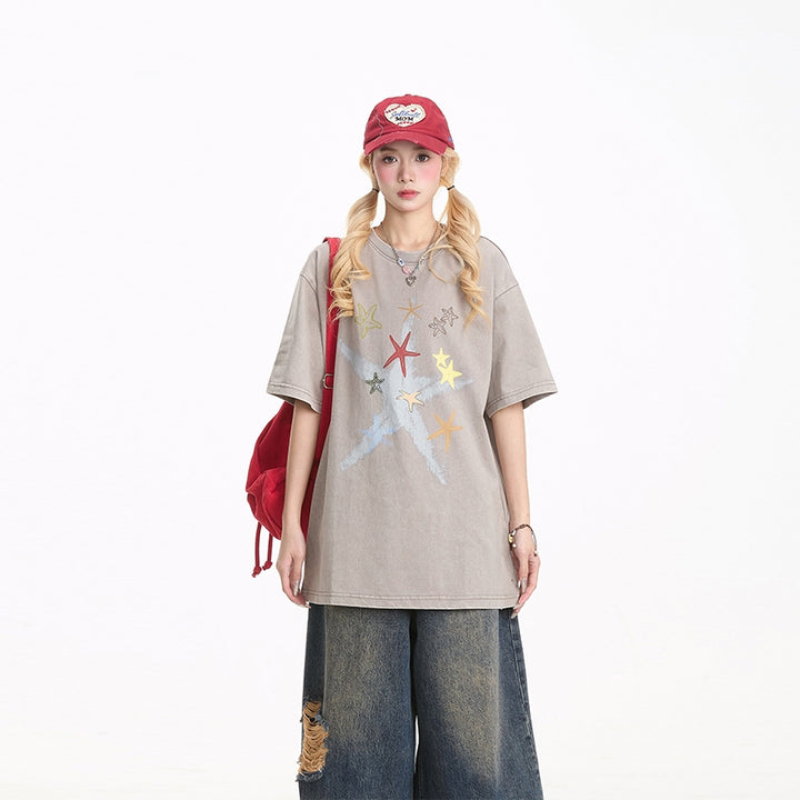 American Vintage Star Graffiti T-shirt