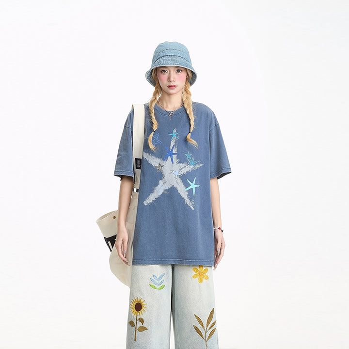 American Vintage Star Graffiti T-shirt