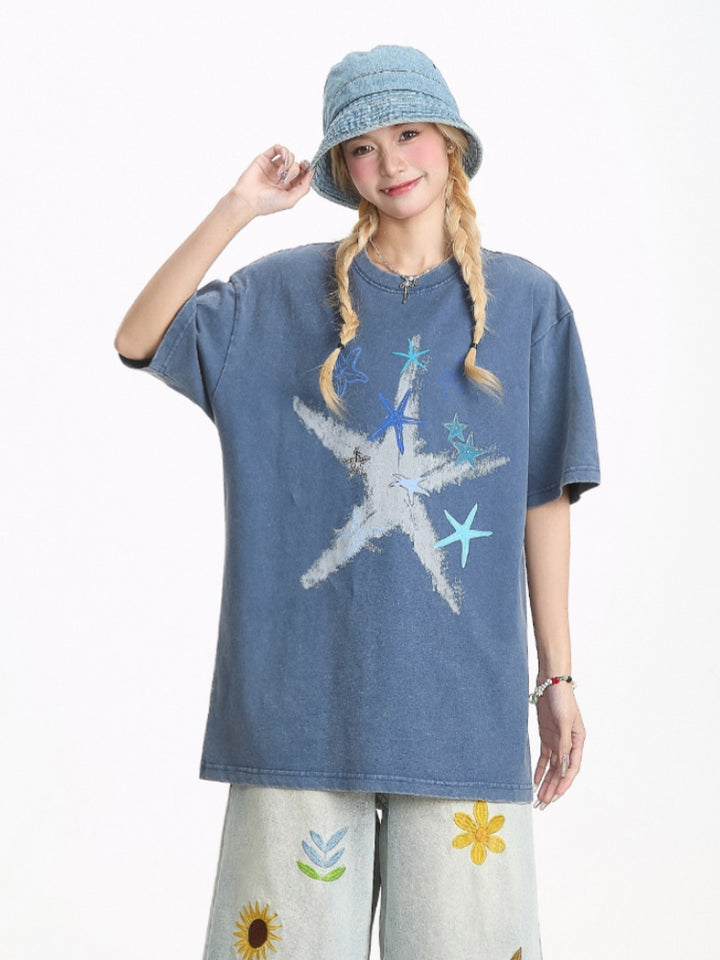American Vintage Star Graffiti T-shirt